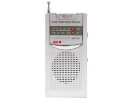 Radio Porttil NEVIR NVR-136 PLATA